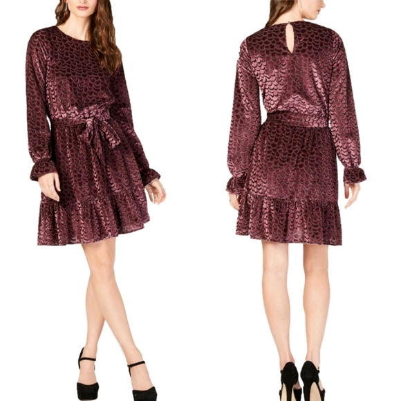 MICHAEL Michael Kors Dresses & Skirts - 🆕️ MICHAEL Michael Kors Long Sleeve Velvet Dress